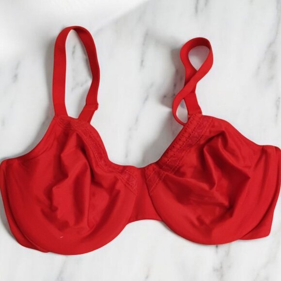 Wacoal Unlined Sexy Supportive Underwire Bra in Rendezvous Red Size 34c - Picture 1 of 4